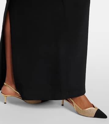 Gia 50 mesh slingback pumps | Aquazzura