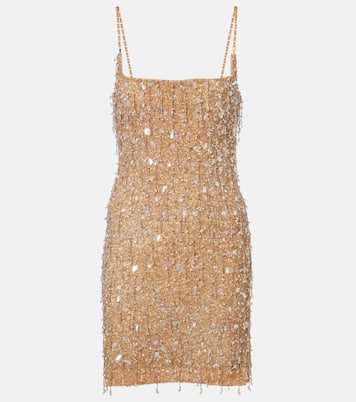 Drops of Champagne embellished minidress | Là Fuori