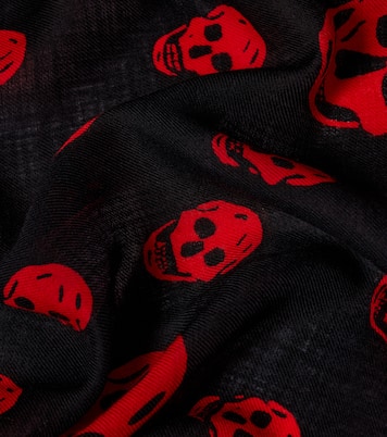 Skull wool scarf | McQueen