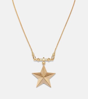 Connector 18kt gold charm necklace with jasper and diamonds | Marie Lichtenberg