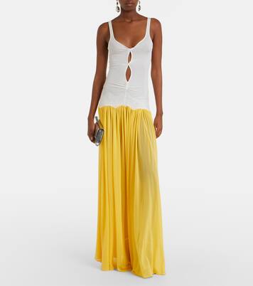 Maxikleid Verner aus Jersey mit Spitze | Christopher Esber