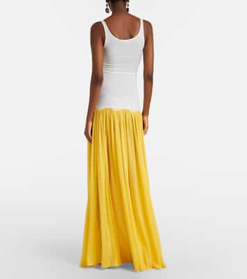 Maxikleid Verner aus Jersey mit Spitze | Christopher Esber