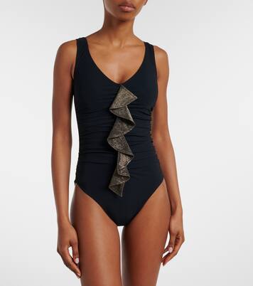 Helena ruffled swimsuit | Karla Colletto