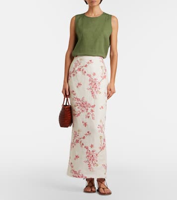 Lirica Paraiso linen maxi skirt | Agua by Agua Bendita