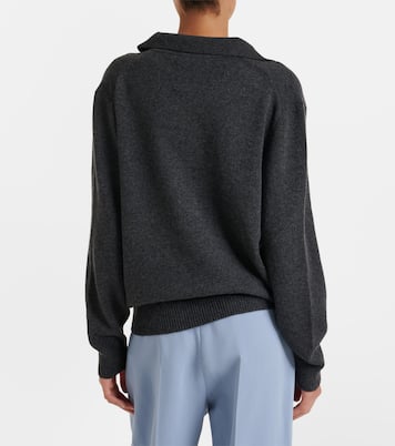 Genevieve wool and cashmere polo sweater  | Victoria Beckham