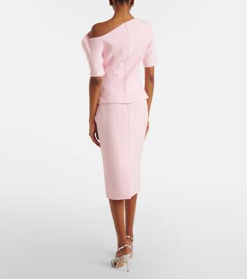 Hokuku crêpe pencil skirt | Safiyaa