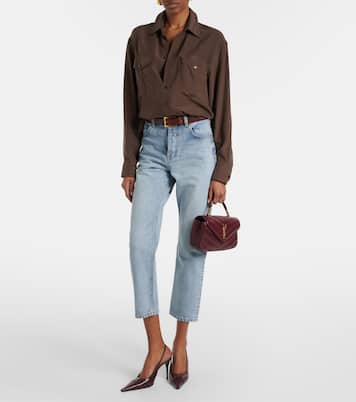 Loulou Medium matelassé leather top-handle bag | Saint Laurent