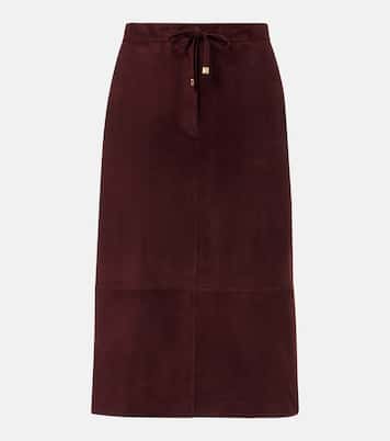 Suede midi skirt | 'S Max Mara