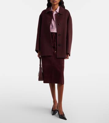 Suede midi skirt | 'S Max Mara