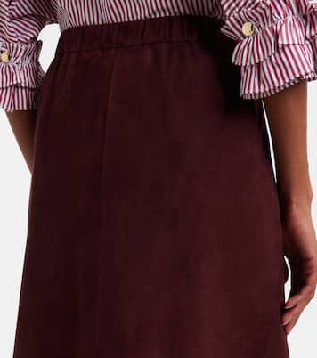 Suede midi skirt | 'S Max Mara