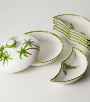 Palm ceramic tray set | Les-Ottomans