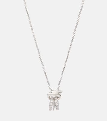 Gancini crystal-embellished necklace | Ferragamo