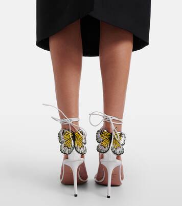 Papillon D'Amour leather sandals | Aquazzura