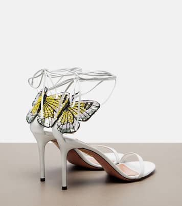 Papillon D'Amour leather sandals | Aquazzura