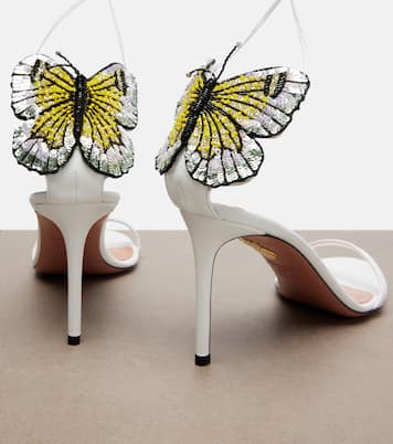 Papillon D'Amour leather sandals | Aquazzura