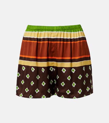 Tia printed satin shorts | Faithfull