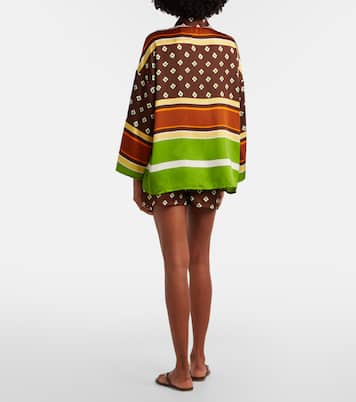 Tia printed satin shorts | Faithfull