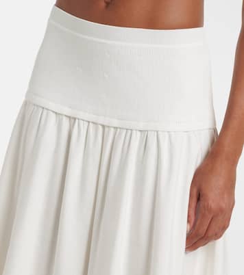 Haven linen-blend midi skirt | Simkhai