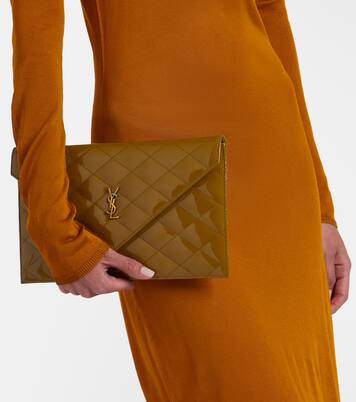 Clutch Paris aus Lackleder | Saint Laurent