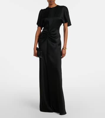 Dorian East-West satin clutch | Victoria Beckham