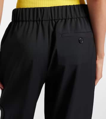 Logo wool mid-rise straight pants | Loewe