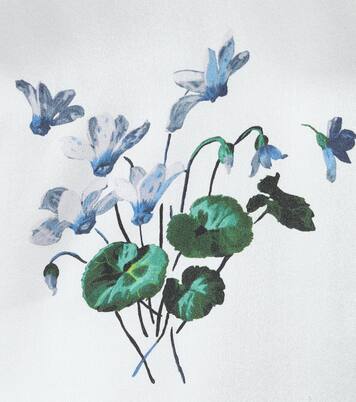 Top imprimé en satin de soie | Les Rêveries