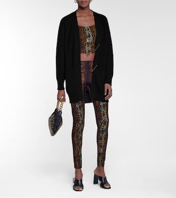 Cropped-Top aus Georgette | Versace