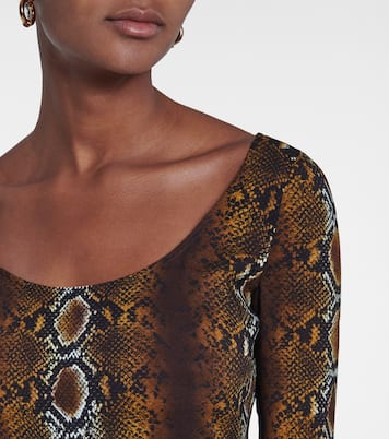 Cropped-Top aus Georgette | Versace