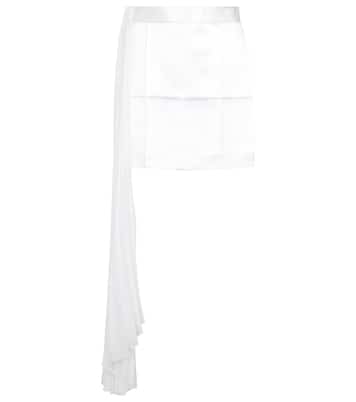 Plissierter asymmetrischer Minirock | Peter Do