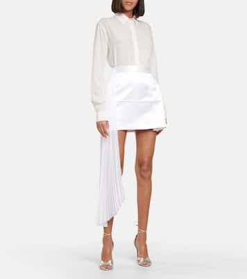 Plissierter asymmetrischer Minirock | Peter Do