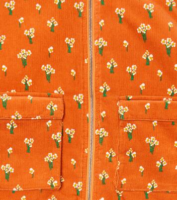 Veste matelassée en velours côtelé à fleurs | Stella McCartney Kids