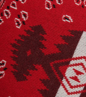 Bandana jacquard wool-blend cushion | Alanui