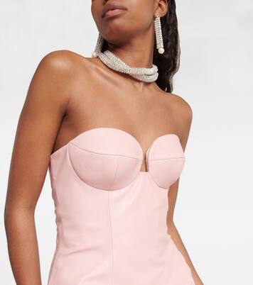 Robe bustier en cuir | Magda Butrym
