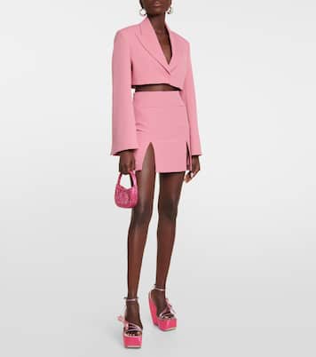 Wedge-Sandalen Choc Bow aus Satin | Roger Vivier