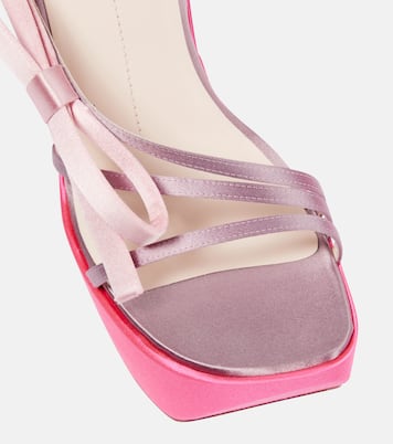 Wedge-Sandalen Choc Bow aus Satin | Roger Vivier