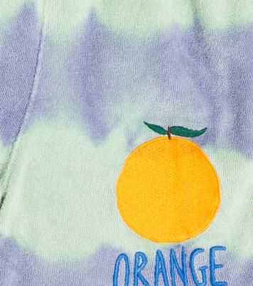 Tie-dye embroidered terry shorts | Jellymallow