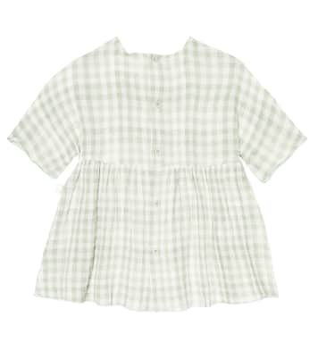 Bébé – Robe en coton à carreaux | Il Gufo
