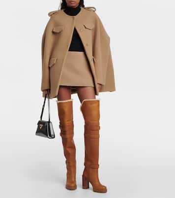 Brodeback Lug over-the-knee boots | Christian Louboutin