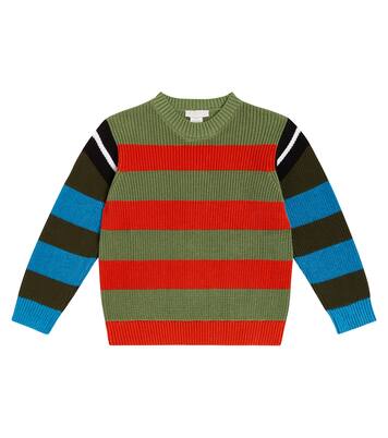 Striped cotton and wool sweater | Stella McCartney Kids