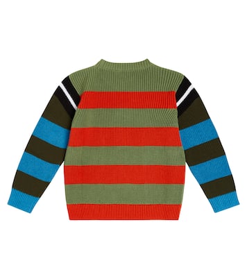 Striped cotton and wool sweater | Stella McCartney Kids