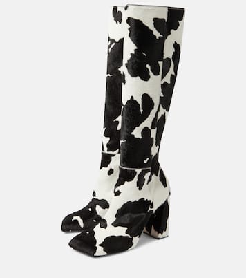 Botas altas Marine de pelo de becerro | Amina Muaddi