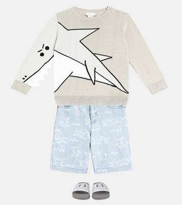 Printed cotton jersey sweatshirt | Stella McCartney Kids