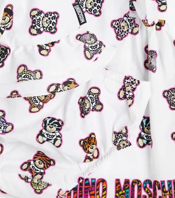 Baby - Abito, culottes e cappello in cotone | Moschino Kids