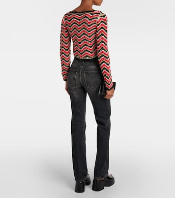 Cropped-Cardigan aus Häkelstrick | Ganni