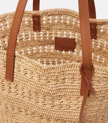 Borsa Panier Medium in rafia | Saint Laurent