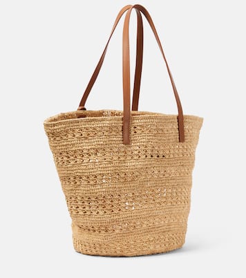 Borsa Panier Medium in rafia | Saint Laurent