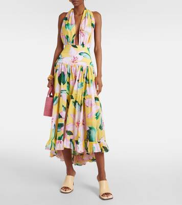 Robe midi Marie Rose en coton à fleurs | Alexandra Miro