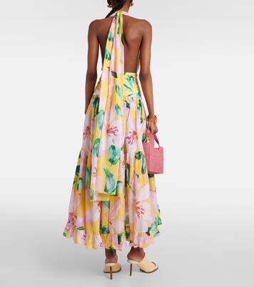 Robe midi Marie Rose en coton à fleurs | Alexandra Miro