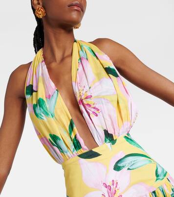 Robe midi Marie Rose en coton à fleurs | Alexandra Miro