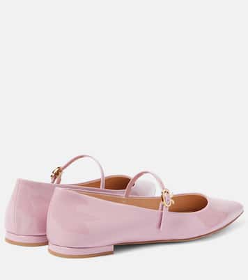Ribbon Jane 05 patent leather Mary Jane flats | Gianvito Rossi
